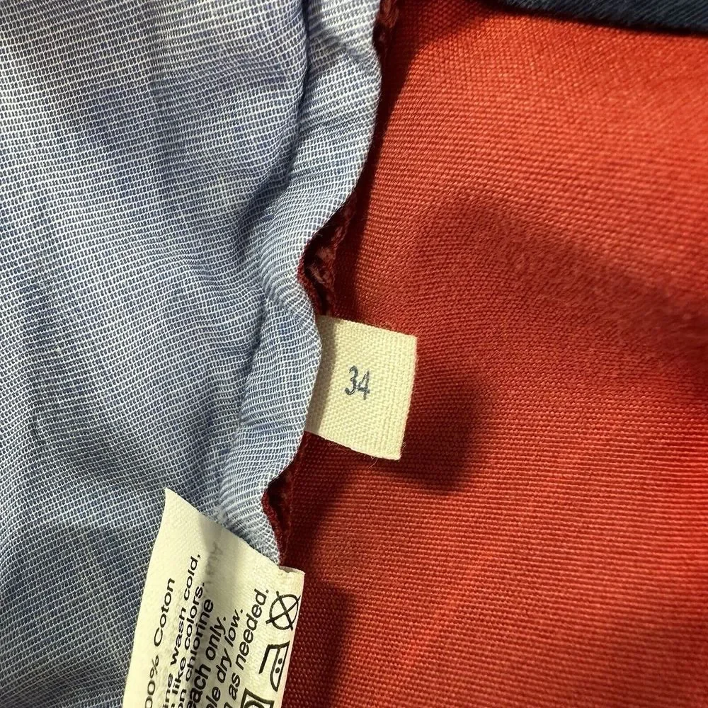 J.Crew Factory Rivington Shorts‎ Mens 34 Red Chino 11
